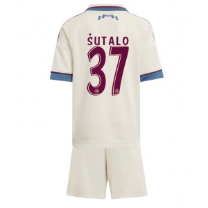 Fotbalové Dres Ajax Josip Sutalo #37 Dětské Třetí Oblečení 2025-26 Krátký Rukáv (+ trenýrky)